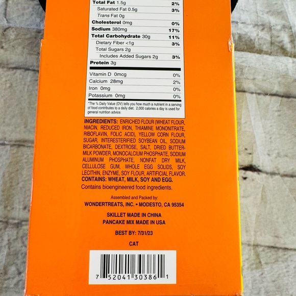 Wonder Treats Mini Cat Skillet And Buttermilk Pancake Mix - Picture 5 of 7